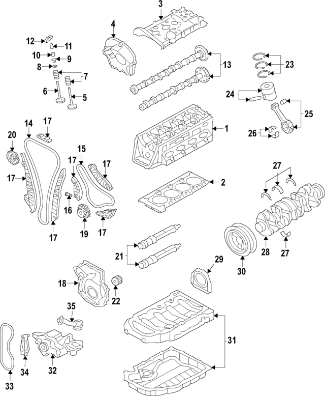 Engine Timing Chain 06K-109-158-BP
