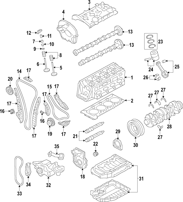 Engine Timing Chain 06K-109-158-BP