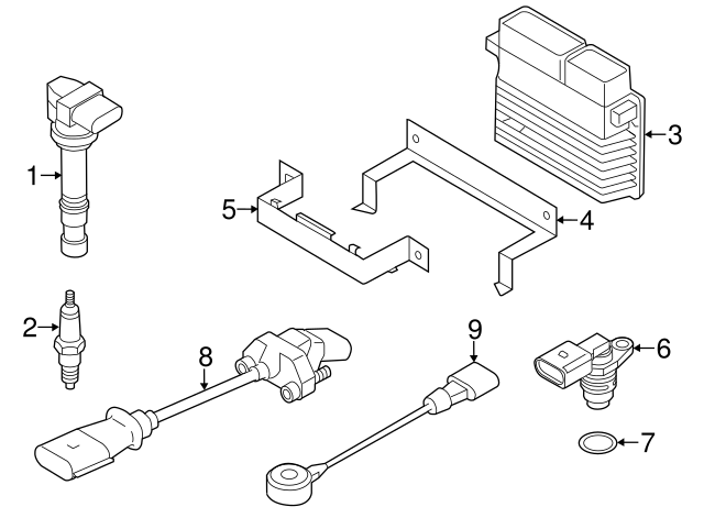 Camshaft Position Sensor 07K-907-601-A - View 14