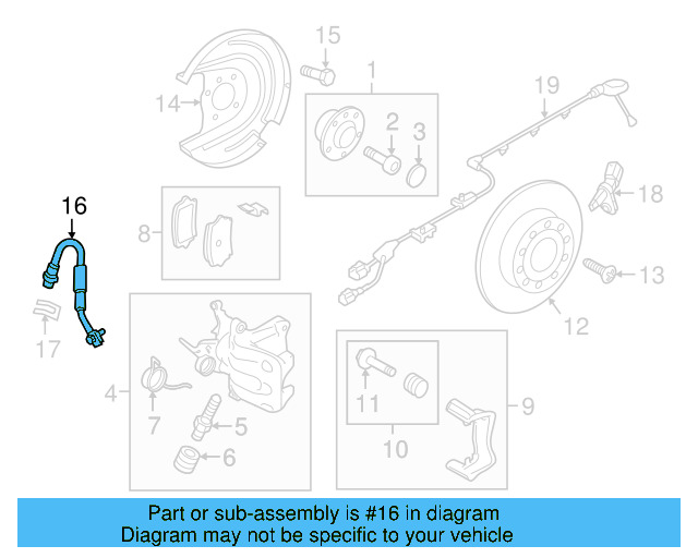 Brake Hose 5Q0-611-775-L - View 10