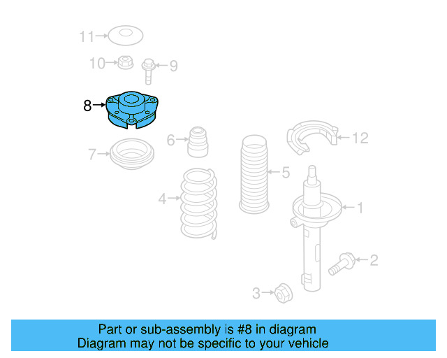 Strut Mount 5QM-412-331-A — Ansicht 7