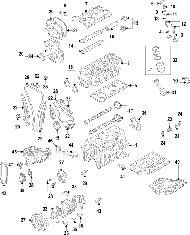 Engine Timing Chain 06K-109-158-BP - View 12
