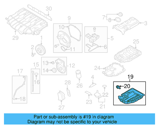 Engine Oil Pan 06J-103-600-AF — Ansicht 31