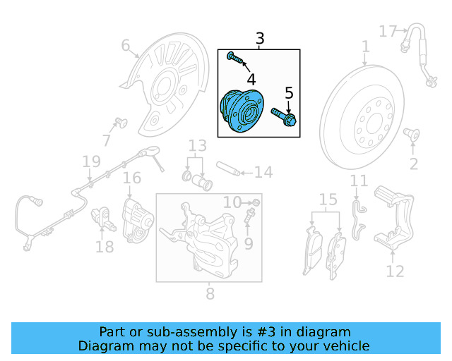 Hub Assembly 3QF-407-621-G