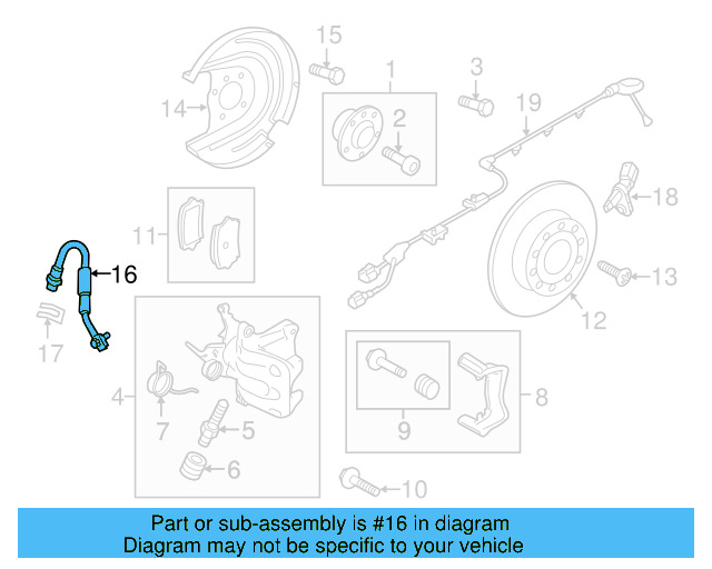 Brake Hose 5Q0-611-775-L - View 8