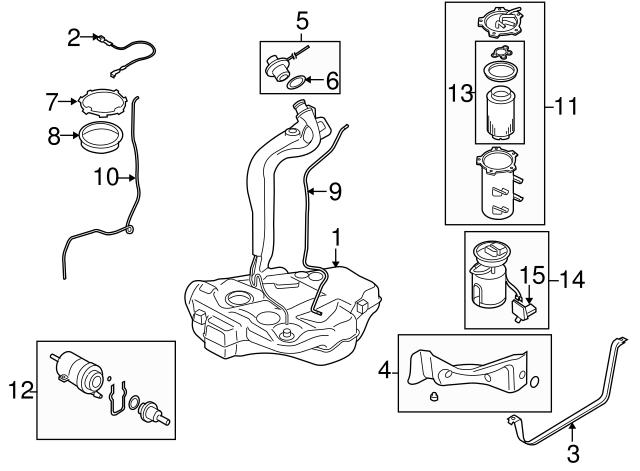 FUEL FILTER Gas motor 6Q0-201-051-J
