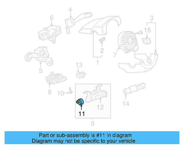 Ignition Switch 1K0-905-849-B — Ansicht 11
