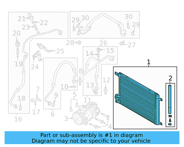 A/C Condenser 5Q0-816-411-AR — фото 13