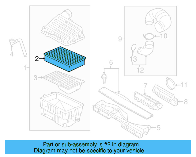 Air Filter 5Q0-129-620-B - View 24