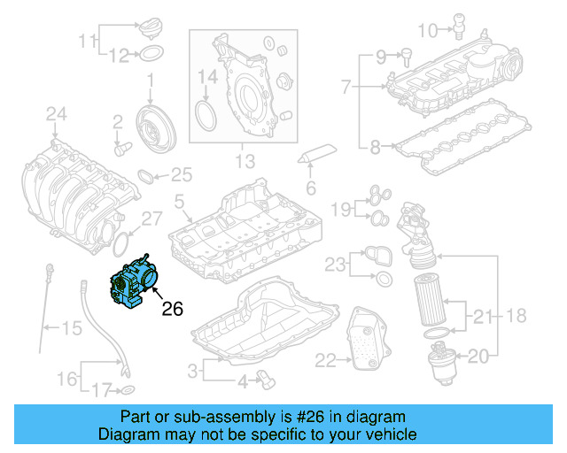 Fuel Injection Throttle Body 07K-133-062-A — zdjęcie 15