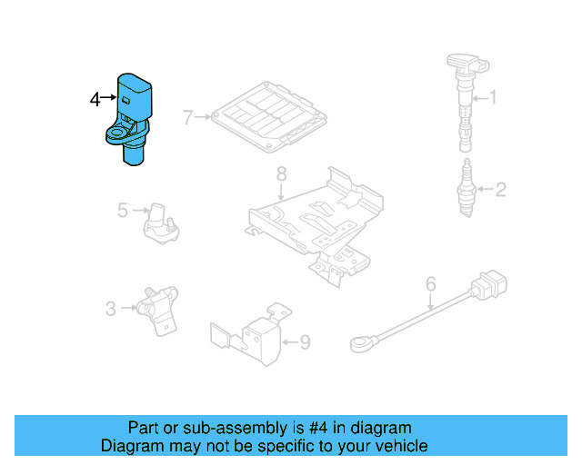 Camshaft Position Sensor 07K-907-601-A - View 20