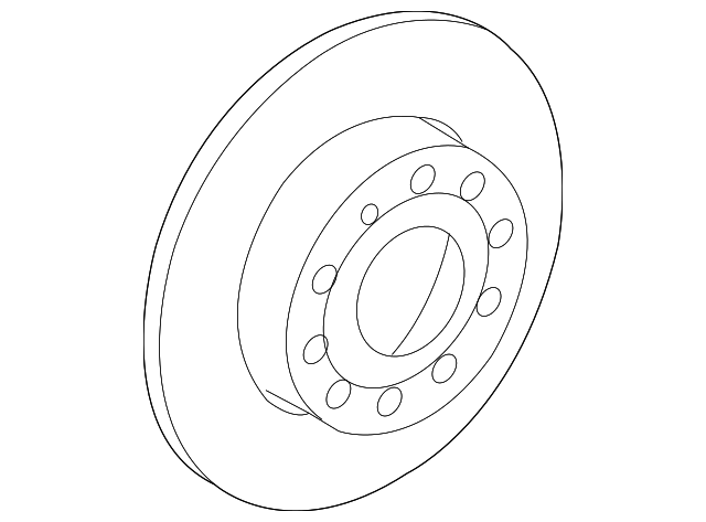Disc Brake Rotor Rear 5Q0-615-601-D