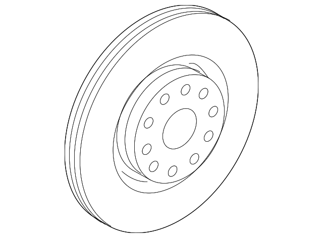 Disc Brake Rotor Front 5C0-615-301-D