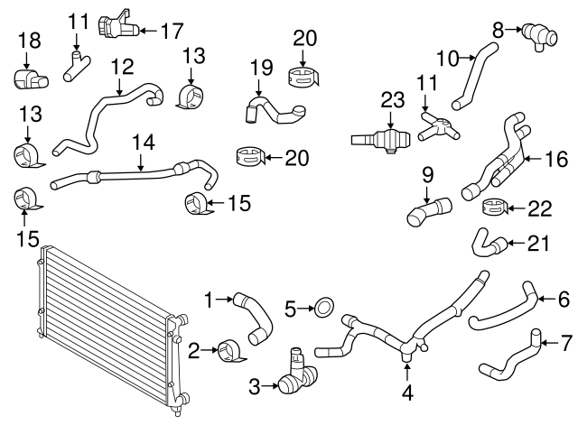 Engine Coolant Thermostat 06J-121-113-C — фото 10