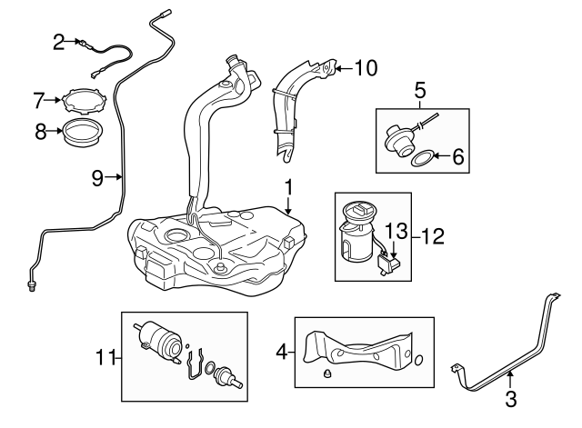 FUEL FILTER Gas motor 6Q0-201-051-J