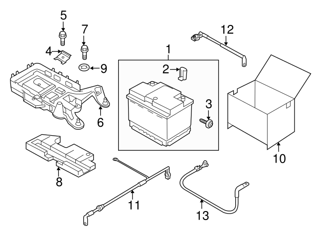 Vehicle Battery 5K0-915-105-G