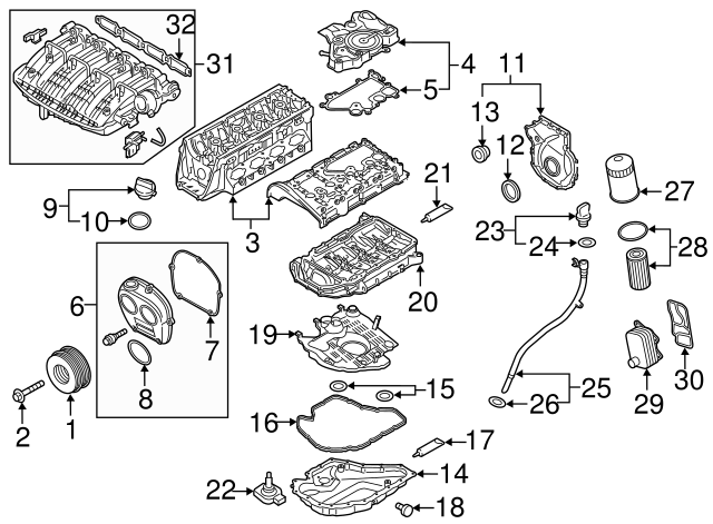 Oil Pan Gasket 06K-103-649-H