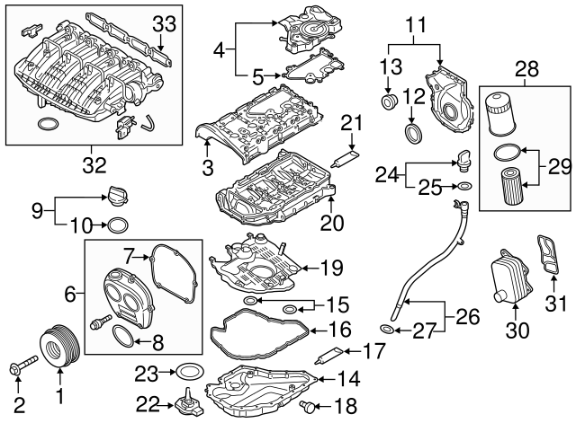 Engine Crankcase Vent Valve 06K-103-495-BM