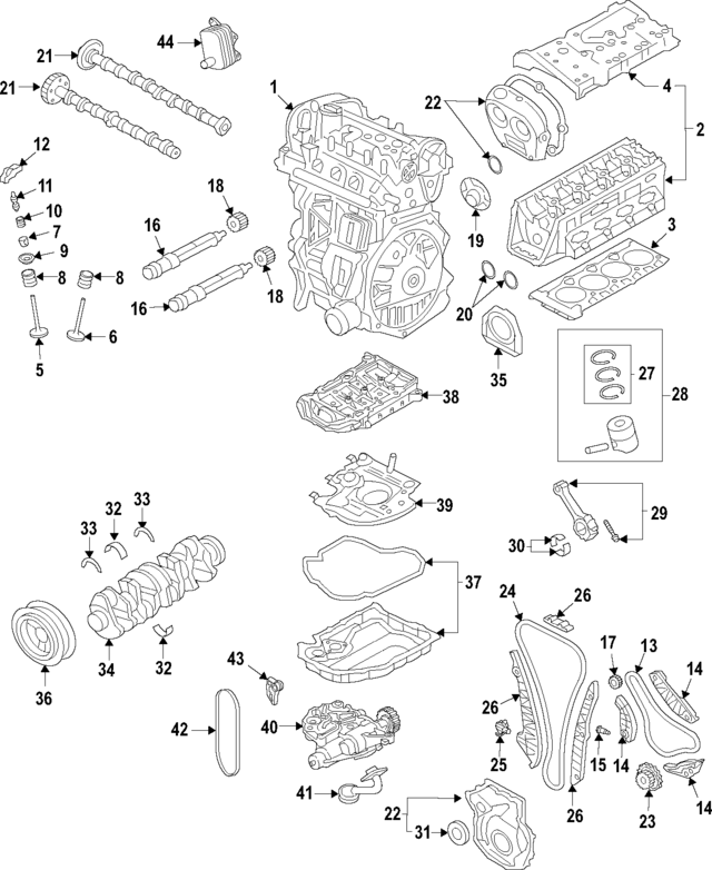 Engine Timing Chain 06K-109-158-BP - View 2