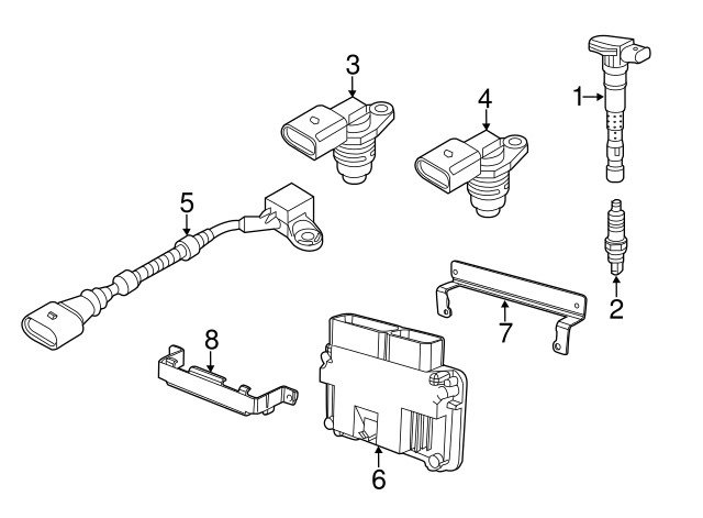 Camshaft Position Sensor 07K-907-601-A - View 38