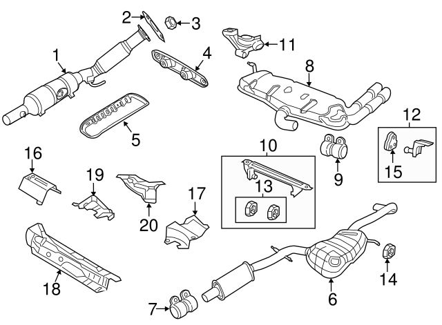 Catalytic Converter 5C0-253-059-AL