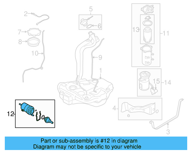 FUEL FILTER Gas motor 6Q0-201-051-J