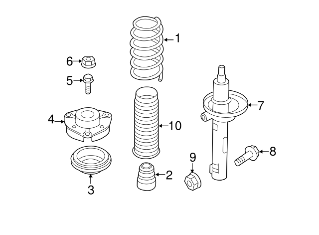 Strut 5C0-413-031-BN — Ansicht 3
