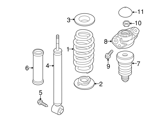 Coil Spring 1K0-511-115-DF