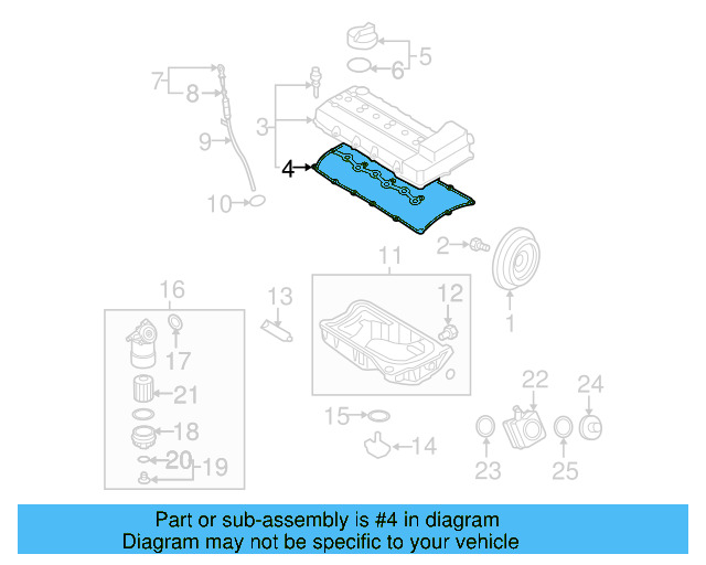 Valve Cover Gasket 03H-103-483-E — zdjęcie 16