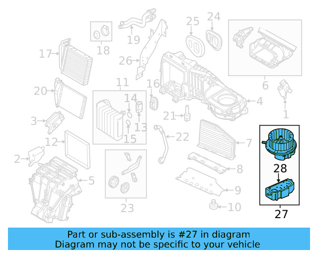 Blower Motor 561-820-015-E — Ansicht 14