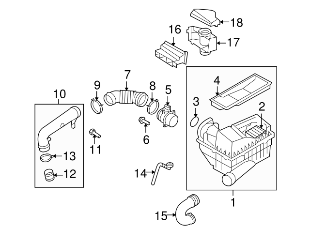 Mass Air Flow Sensor 06J-906-461-B - View 28