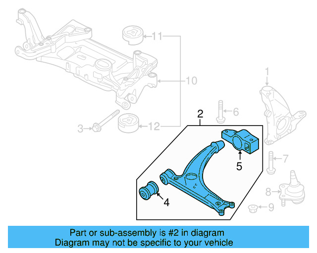 Lower Control Arm 5N0-407-152 — Ansicht 6