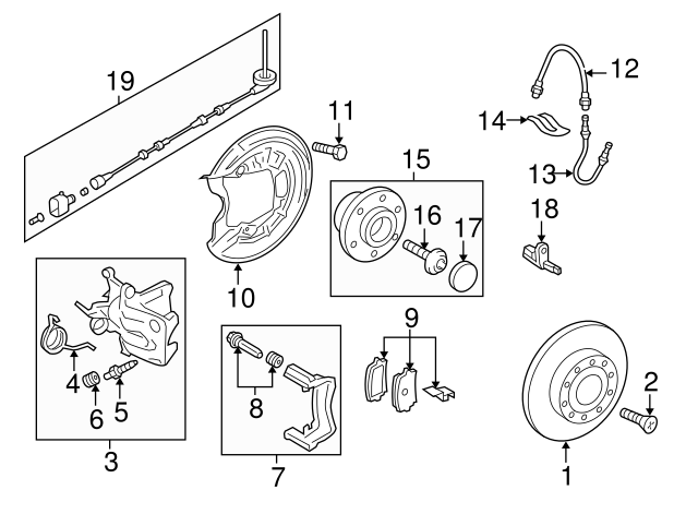 Disc Brake Rotor Rear 5Q0-615-601-D