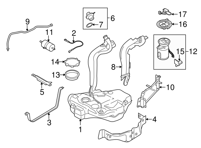 FUEL FILTER Gas motor 6Q0-201-051-J