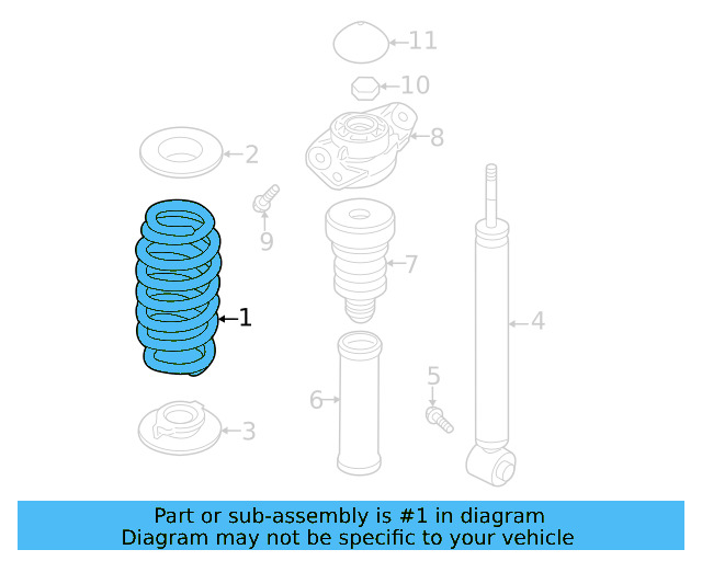 Coil Spring 1K0-511-115-DF