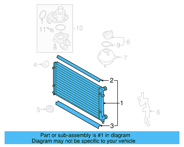 Radiator 1K0-198-251-CS