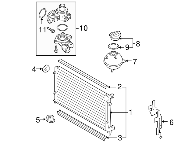 Radiator 1K0-198-251-CS - View 6