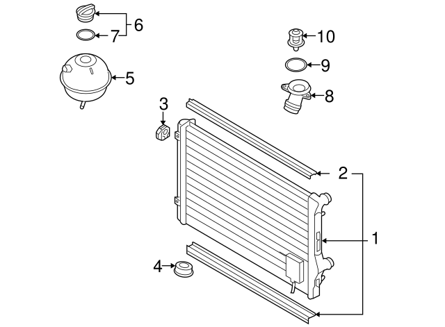 Radiator 1K0-198-251-CS - View 5