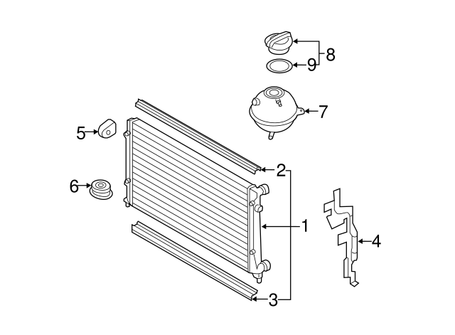 Radiator 1K0-198-251-CS - View 13