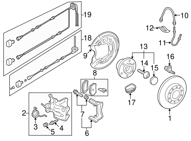 Disc Brake Rotor Rear 5Q0-615-601-D