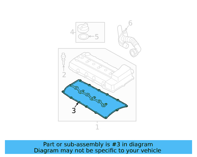 Valve Cover Gasket 03H-103-483-E — zdjęcie 18