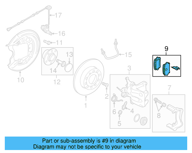 Brake Pads Rear 5C0-698-451-D