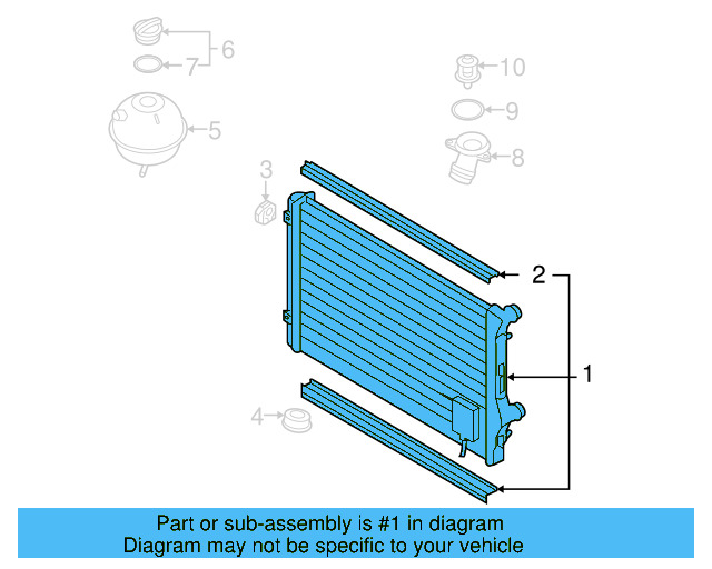 Radiator 1K0-198-251-CS