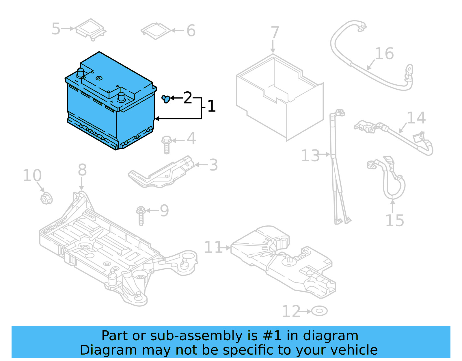Vehicle Battery 5K0-915-105-G - View 4