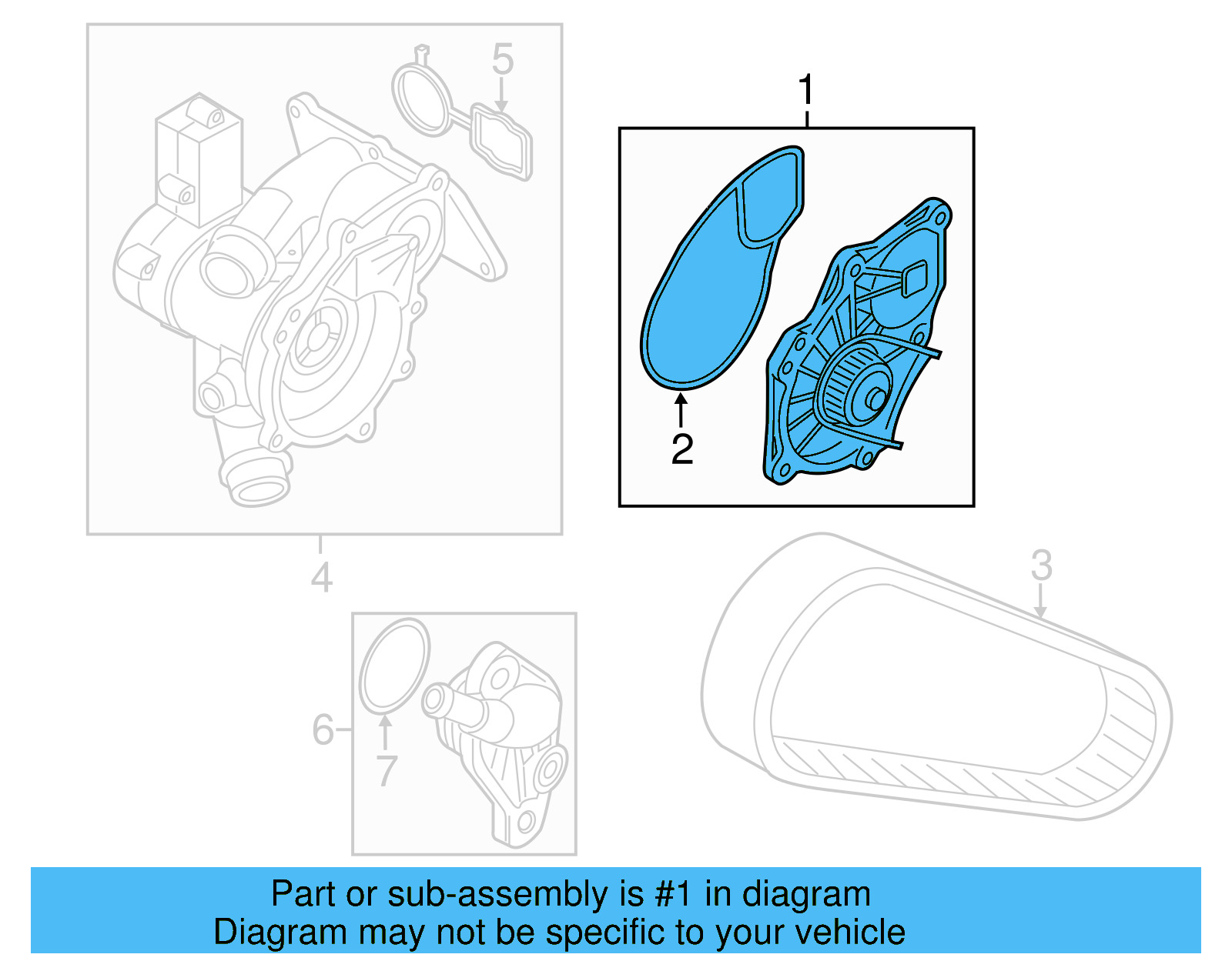 Engine Water Pump 06L-121-012-L