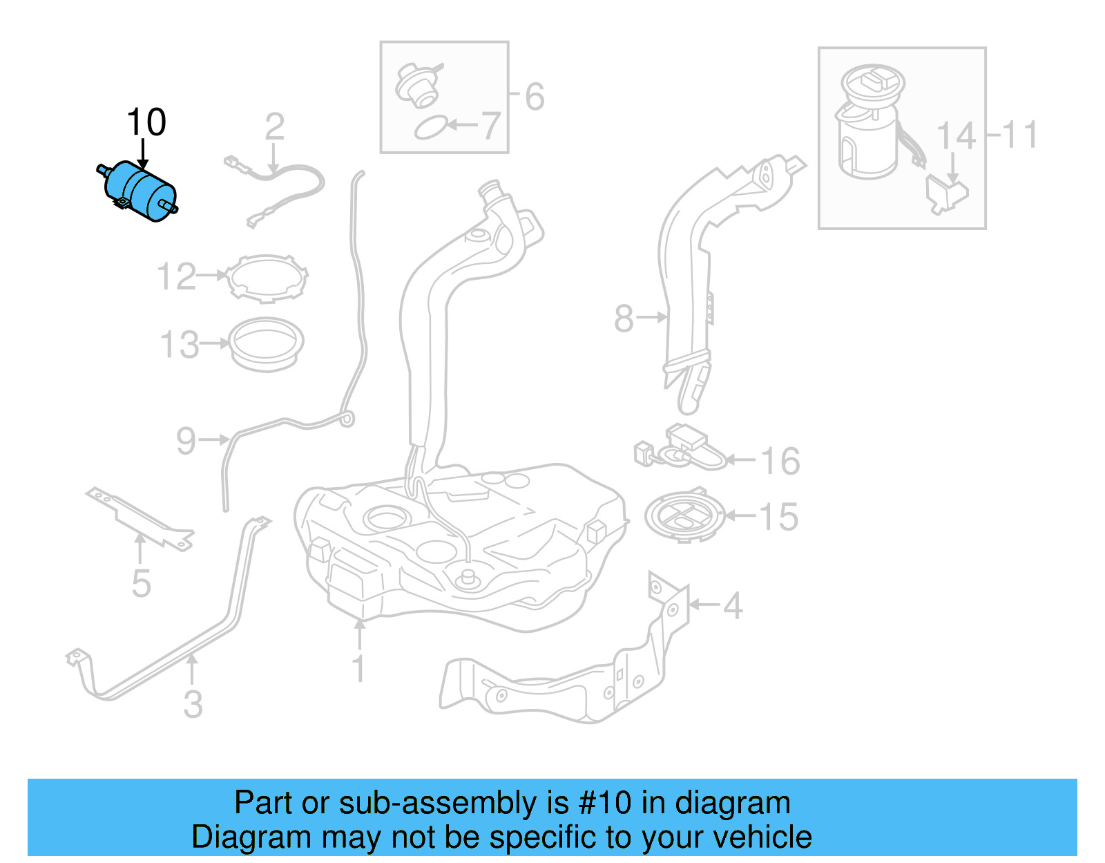 FUEL FILTER Gas motor 6Q0-201-051-J - View 19