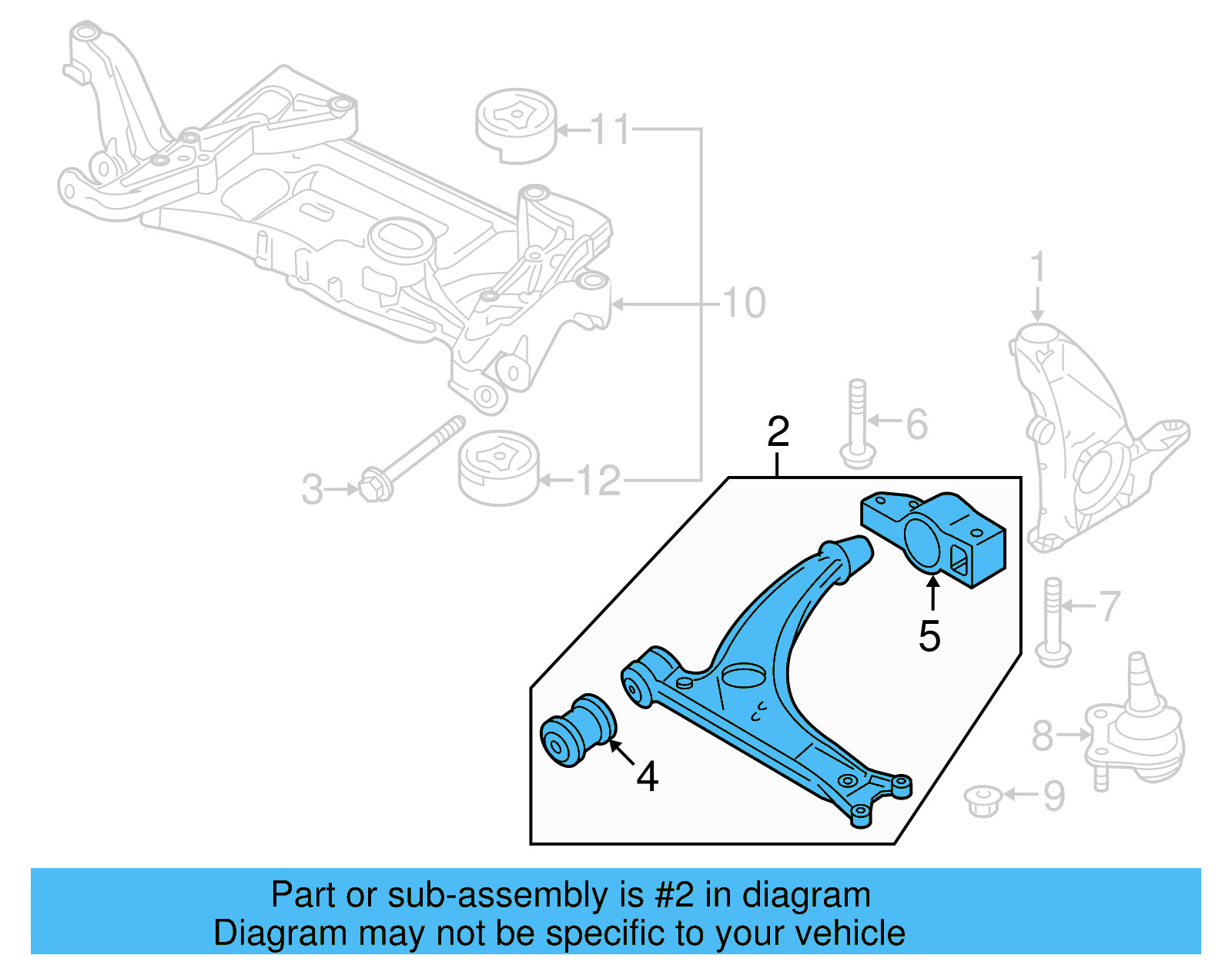 Lower Control Arm 5N0-407-152 — Ansicht 7