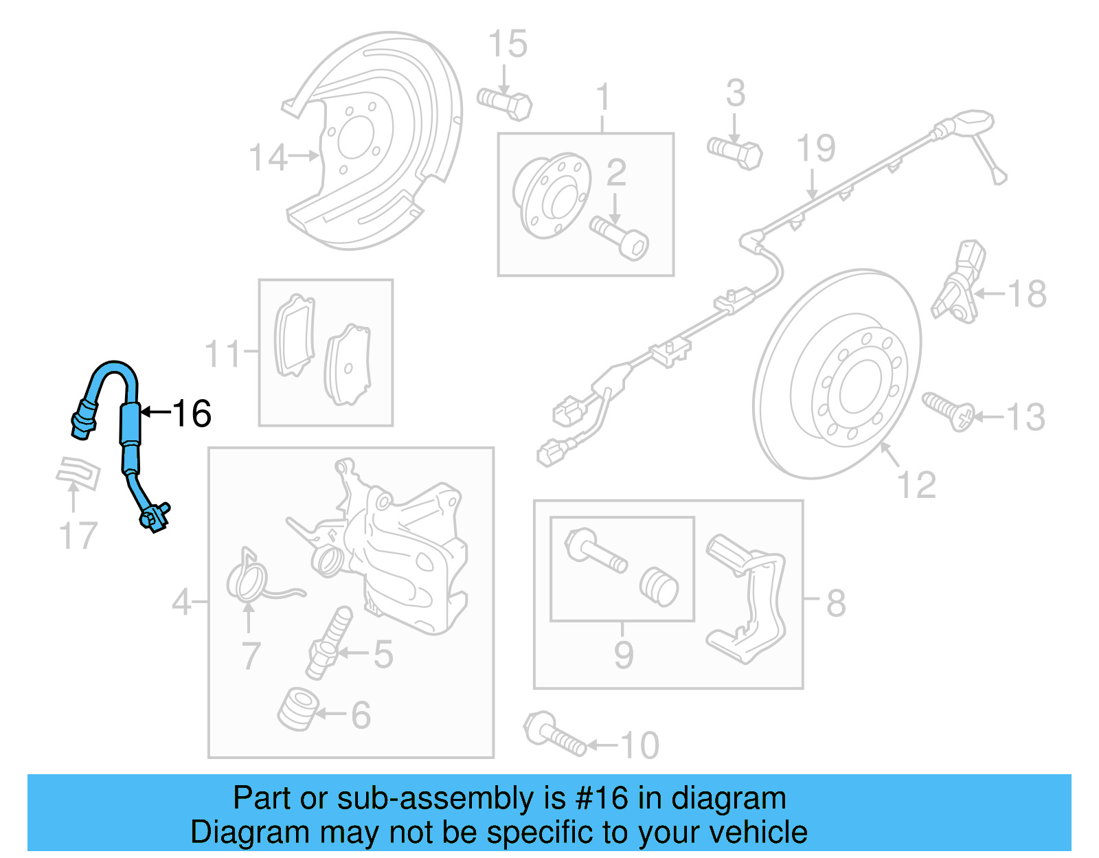 Brake Hose 5Q0-611-775-L - View 12