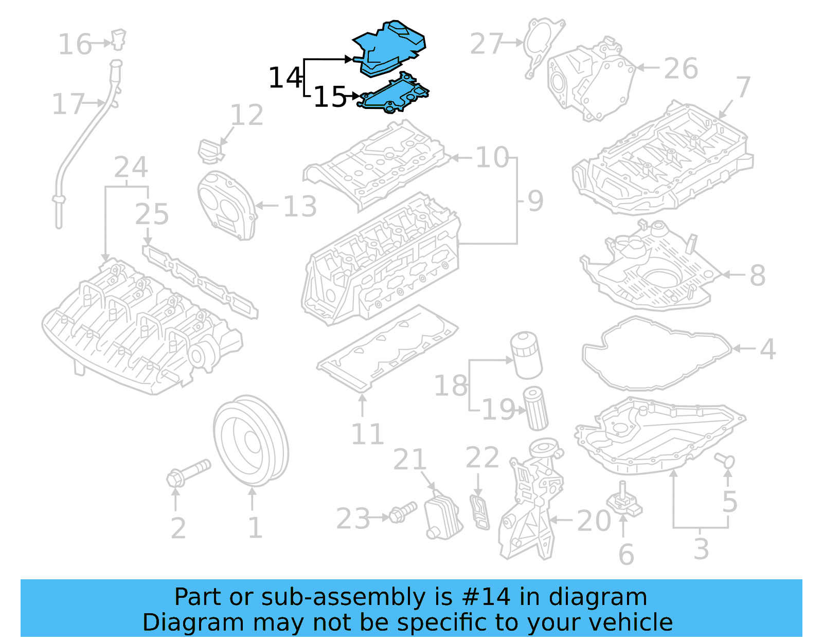 Engine Crankcase Vent Valve 06K-103-495-BM — Ansicht 14
