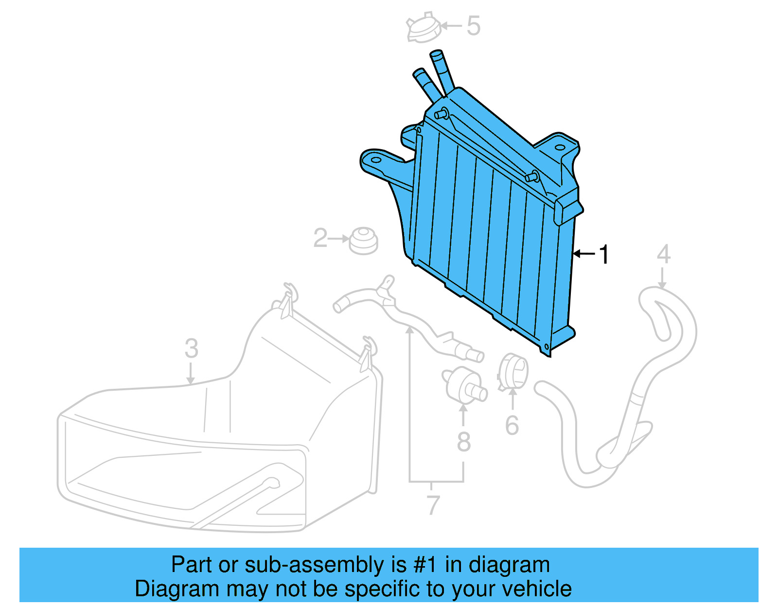 Radiator 1K0-198-251-CS - View 11